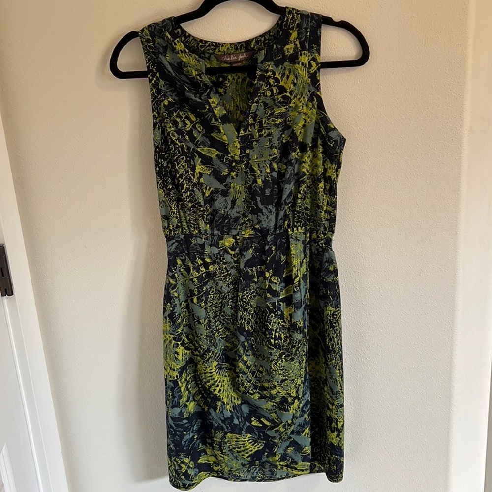 Blue/Green Print Charlie Jade Dress